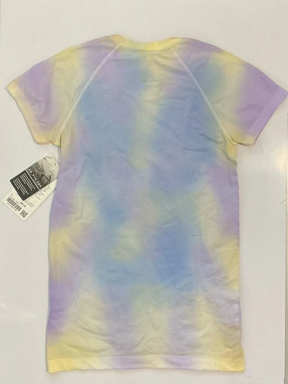 Lululemon Swiftly Tech Short-Sleeve 2.0 Wash Shirt Pastel Tie-Dye Size 6 NWT